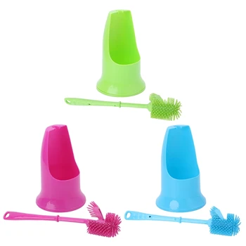 1 Set Long-hand Double Sided Toilet Cleaning Brush Deep Cleaner Tool With Holder Set Bathroom Fixture Toilet Accessories 
1 Set Long-hand Double Sided Toilet Cleaning Brush Deep Cleaner Tool With Holder Set Bathroom Fixture Toilet Accessories