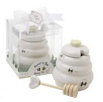 50pcs Wedding Favors Gift White "Meant to Bee" Ceramic Honey Pot Honey Jar + DHL Free Shipping SN244
50pcs Wedding Favors Gift White "Meant to Bee" Ceramic Honey Pot Honey Jar + DHL Free Shipping SN244