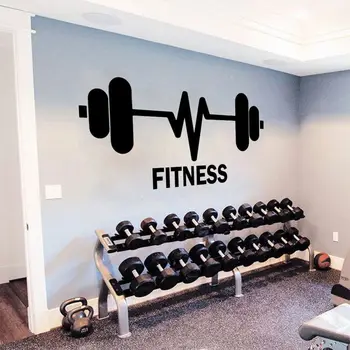 Gym Sport Vinyl Wall Sticker Weightlifting Barbells Wall Decal Fitness Club Decoration Fitness Logo Wallpaper Art Mural AZ053
Gym Sport Vinyl Wall Sticker Weightlifting Barbells Wall Decal Fitness Club Decoration Fitness Logo Wallpaper Art Mural AZ053