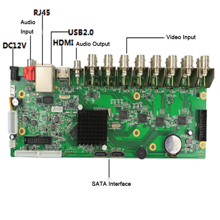 Seculink 4CH 8CH 16CH CCTV DVR PCB Board AHD 5-in-1 Hybrid Recorder 1080N Mainboard PAL/NTSC Hisilicon Chip Mobile APP
Seculink 4CH 8CH 16CH CCTV DVR PCB Board AHD 5-in-1 Hybrid Recorder 1080N Mainboard PAL/NTSC Hisilicon Chip Mobile APP
