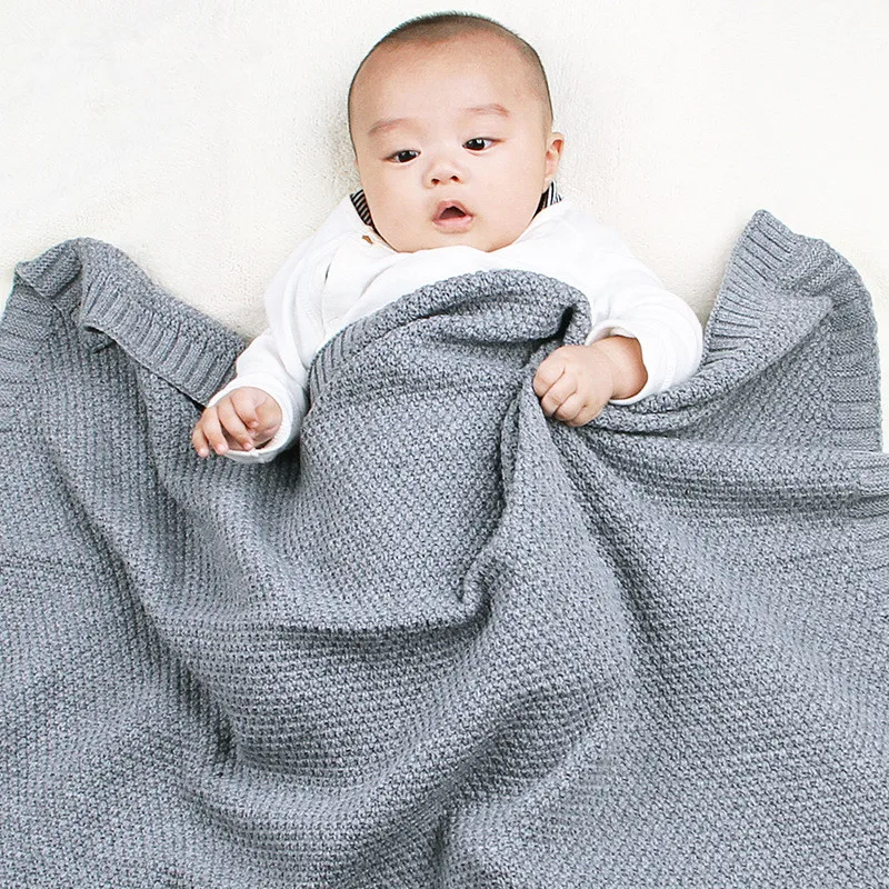 Baby Blanket Knitted Newborn Swaddle Wrap Blankets Super Soft Toddler Infant Bedding Quilt For Bed Sofa Basket Stroller | Мать и ребенок