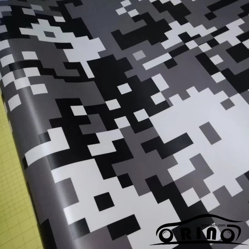 Black White Digital Vinyl Wrap-2