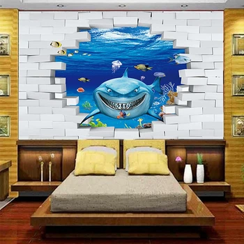 3d photo wallpaper custom mural kids room shark underwater world brick 3d painting TV background non-woven wallpaper for wall 3d
3d photo wallpaper custom mural kids room shark underwater world brick 3d painting TV background non-woven wallpaper for wall 3d