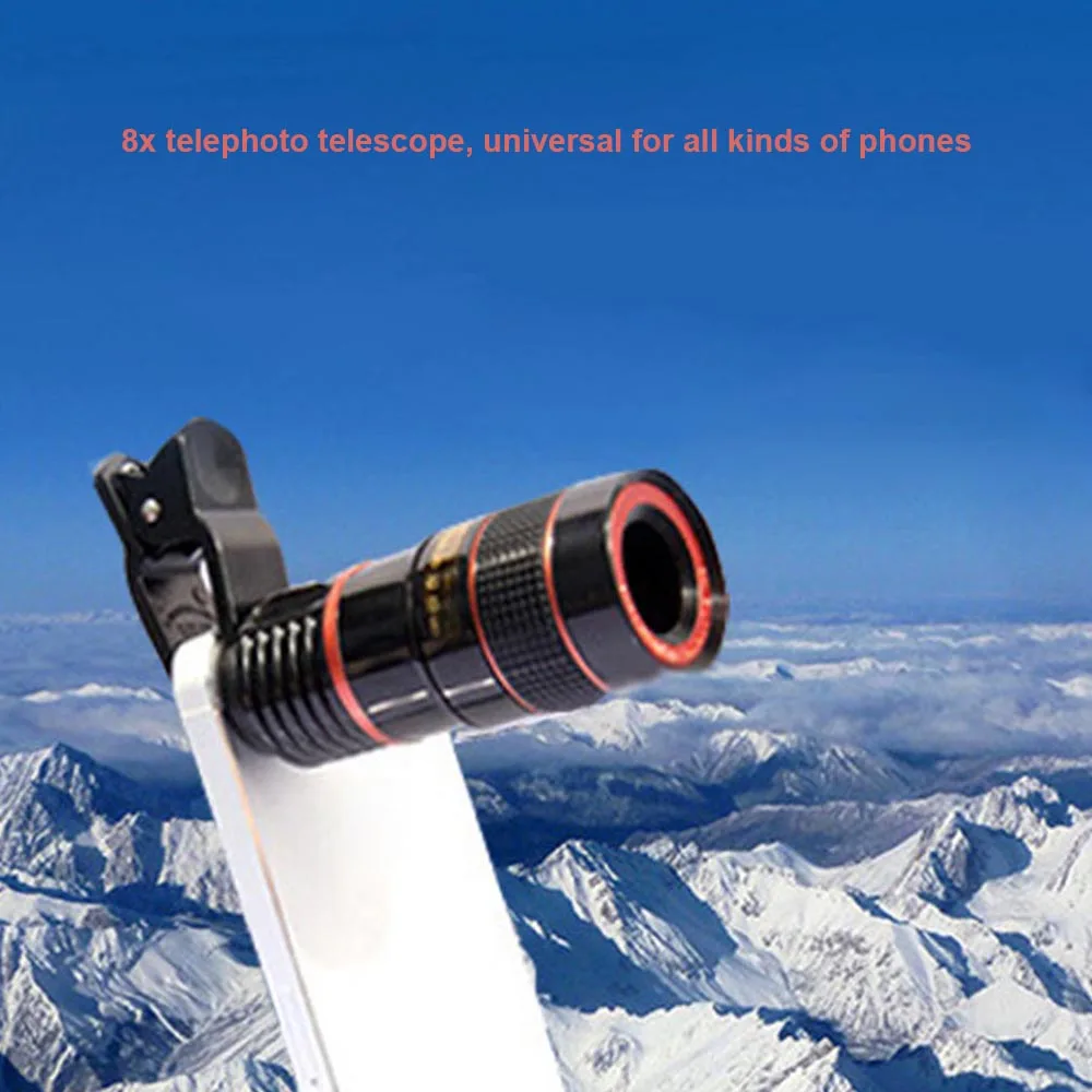 8X Telescope Zoom Mobile Phone Lens For iPhone Samsung Smartphones Universal Clip Telefon Camera Lens
8X Telescope Zoom Mobile Phone Lens For iPhone Samsung Smartphones Universal Clip Telefon Camera Lens