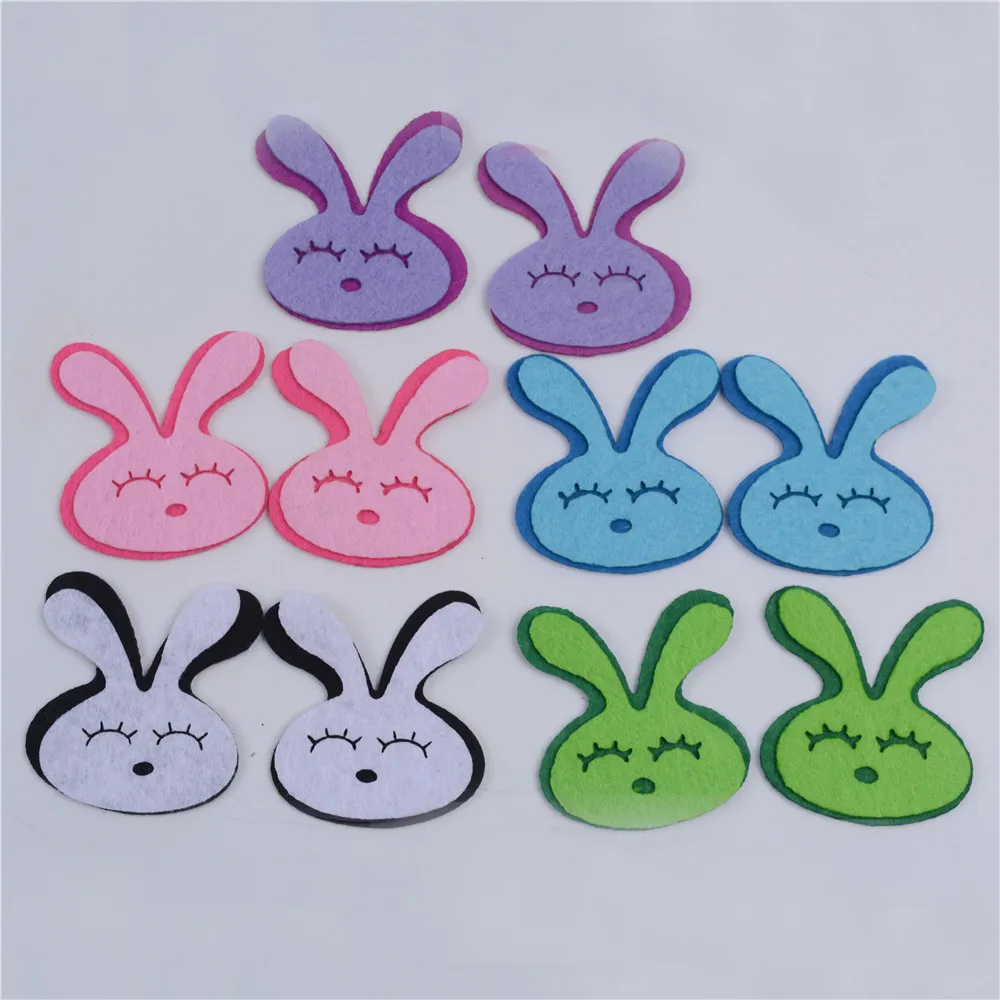 10pcs Muliti-colors Cute Rabbit Patch Non-Woven Felt Fabric 1mm Thickness Polyester Cloth Felts DIY Bundle For Sewing Dolls
10pcs Muliti-colors Cute Rabbit Patch Non-Woven Felt Fabric 1mm Thickness Polyester Cloth Felts DIY Bundle For Sewing Dolls