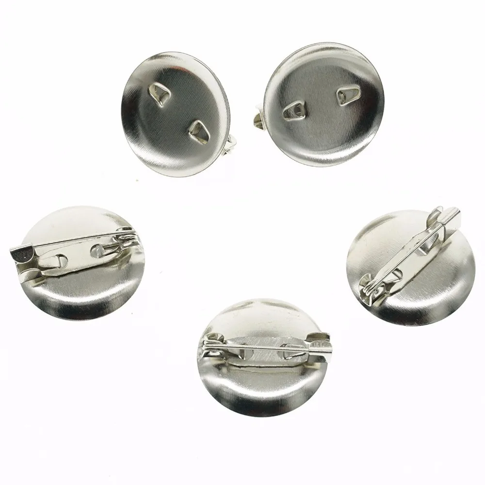 100pcs Silver Tone Dual Brooch Pin Pad Metal Brooch Round Clasps Pin Disk Findings Supplies Craft DIY Base 20/25mm
100pcs Silver Tone Dual Brooch Pin Pad Metal Brooch Round Clasps Pin Disk Findings Supplies Craft DIY Base 20/25mm