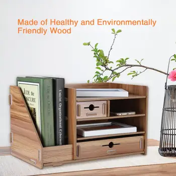 DIY Office Storage Box Wooden Files Rack Shelf Drawer Study Room Desktop Organizer
DIY Office Storage Box Wooden Files Rack Shelf Drawer Study Room Desktop Organizer