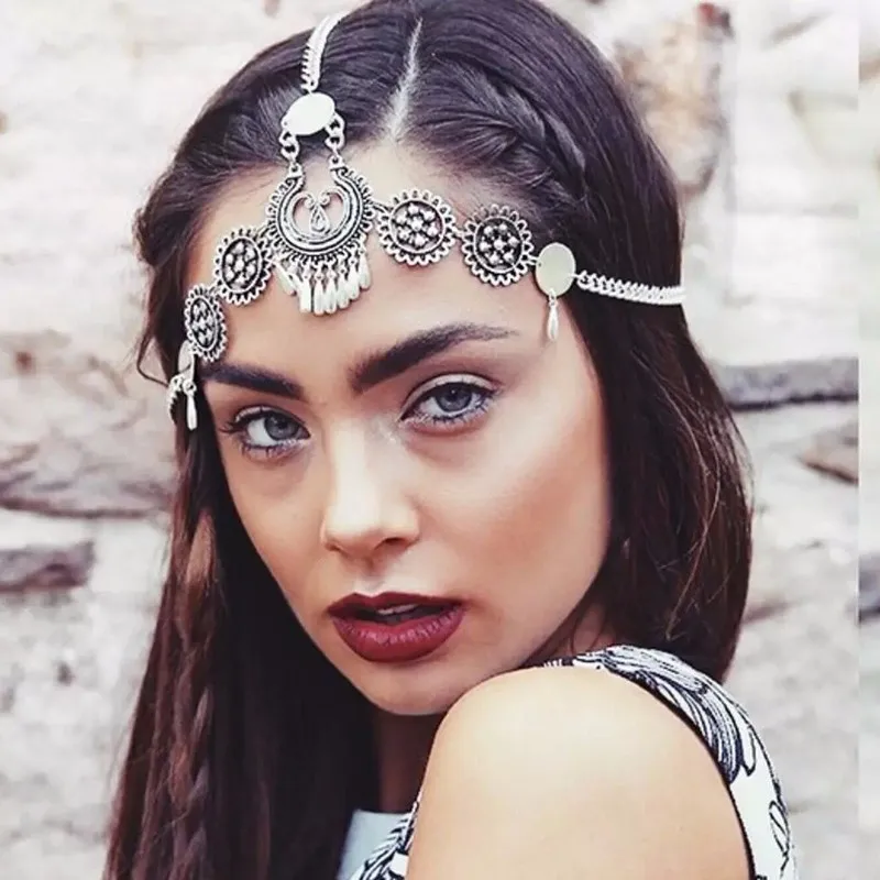 Boho Hair Accessories Vintage Tassel Headpieces Silver Headband Wedding Forehead Head Chain Hair Jewelry For Women
Boho Hair Accessories Vintage Tassel Headpieces Silver Headband Wedding Forehead Head Chain Hair Jewelry For Women