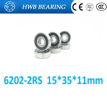 10pcs free shipping double Rubber sealing cover deep groove ball bearing 6202-2RS 15*35*11 mm 
10pcs free shipping double Rubber sealing cover deep groove ball bearing 6202-2RS 15*35*11 mm
