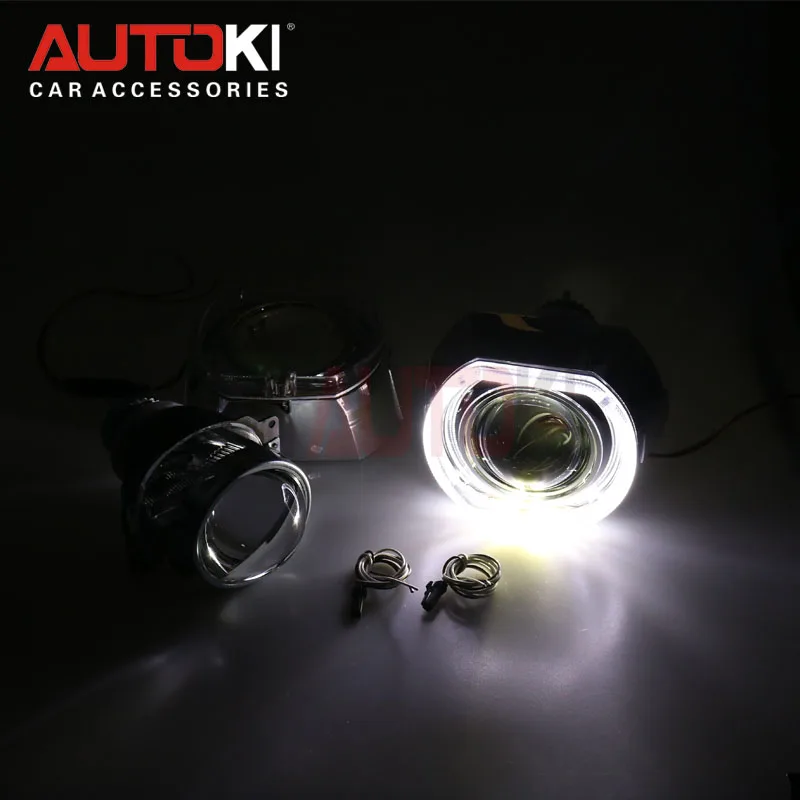 Autoki 3 inches H4 Koito Q5 D2H Bi-xenon hid projector lens+ LED DRL light Guide Shroud for Car headligh
Autoki 3 inches H4 Koito Q5 D2H Bi-xenon hid projector lens+ LED DRL light Guide Shroud for Car headligh
