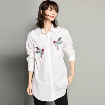 ih Women Casual Solid Long Sleeve Cotton Embroidery Blouse And Tops 2019 Spring New Office Lady Button Down Shirt Elegant Top
ih Women Casual Solid Long Sleeve Cotton Embroidery Blouse And Tops 2019 Spring New Office Lady Button Down Shirt Elegant Top
