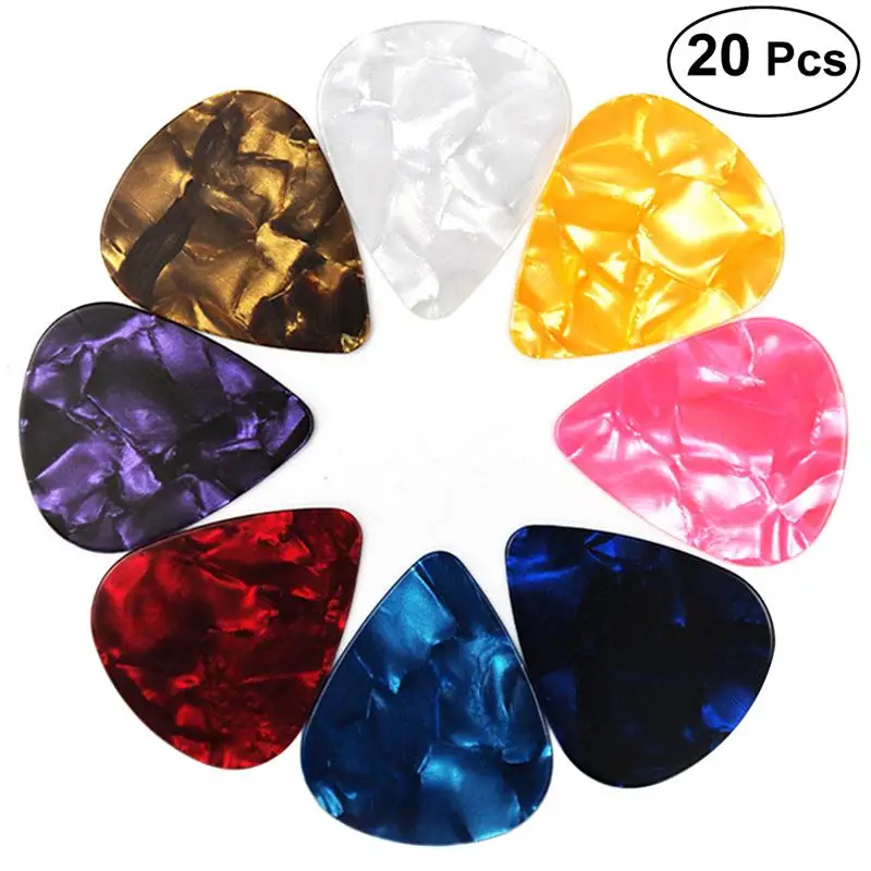 20PCS 0.46mm Thin Guitar Picks Celluloid Guitar Plectrum Sharpnel for Ukulele Guitar
20PCS 0.46mm Thin Guitar Picks Celluloid Guitar Plectrum Sharpnel for Ukulele Guitar