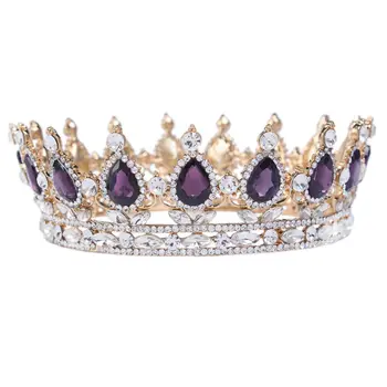 Princess Rhinestone Crystal Crowns Wedding Tiaras Party Accessories Head Jewelry (Purple+Silver)
Princess Rhinestone Crystal Crowns Wedding Tiaras Party Accessories Head Jewelry (Purple+Silver)