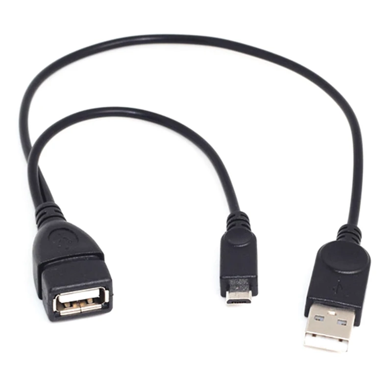 Micro USB 2.0 5 Pin Host OTG Cable adapter With USB Power For Cell Phone Tablet PC mobile phone external U disk reader cable
Micro USB 2.0 5 Pin Host OTG Cable adapter With USB Power For Cell Phone Tablet PC mobile phone external U disk reader cable