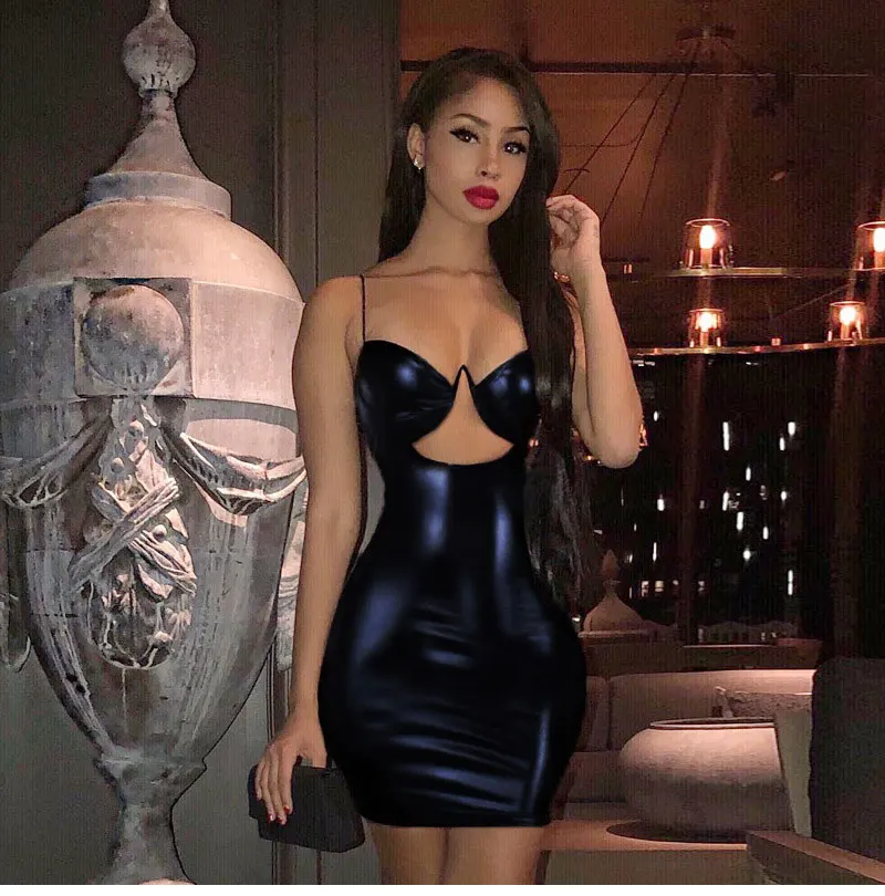 V Neck Low Cut Out Elastic Slim Backless Ladies Sexy Bodycon Dress Club Party Vestido Straps Summer Dress For Women 4 HTB1NsKwL4TpK1RjSZFMq6zG VXaq