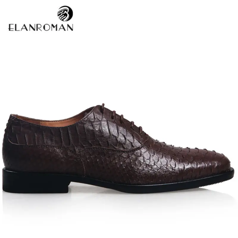 New Snakeskin Design Fashion Series Men's Luxury Oxford Flats High-grade Python Leather Height Increase Men's Dress Shoes
New Snakeskin Design Fashion Series Men's Luxury Oxford Flats High-grade Python Leather Height Increase Men's Dress Shoes