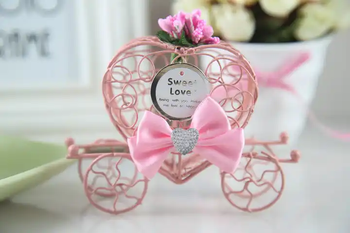 100pcs love carriage wedding birthday party favours gift box