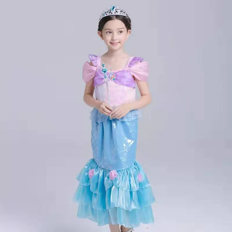 Mr Qing narrationChildren's costume mermaid princess dress girl sleeved children's Halloween costumes 
Mr Qing narrationChildren's costume mermaid princess dress girl sleeved children's Halloween costumes