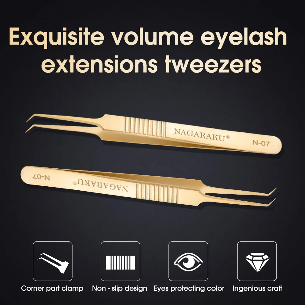 NAGARAKU Premium Beauty Makeup Tweezers Anti-static tweezers for Eyelash Extensions volume fans tweezers eyelash tools
NAGARAKU Premium Beauty Makeup Tweezers Anti-static tweezers for Eyelash Extensions volume fans tweezers eyelash tools
