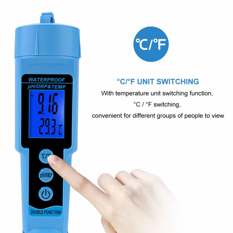Ph-689 3 In 1 Ph/Orp/Temp Water Meter Detection Multi-Parameter Digital Ph Water Quality Monitor Blue Plastic
Ph-689 3 In 1 Ph/Orp/Temp Water Meter Detection Multi-Parameter Digital Ph Water Quality Monitor Blue Plastic
