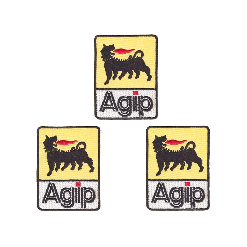 Fashion embroidery cloth sticker Agip patch Embroidered iron&sew on badge Garment accessories, clothing decoration
Fashion embroidery cloth sticker Agip patch Embroidered iron&sew on badge Garment accessories, clothing decoration