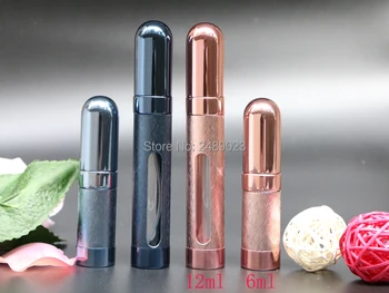 Top Quality 6ml 12ml Mini Perfume Bottle Atomizer Spray Empty Travel Refillable Bottles 6 Colors Luxury Great Gifts for Women
Top Quality 6ml 12ml Mini Perfume Bottle Atomizer Spray Empty Travel Refillable Bottles 6 Colors Luxury Great Gifts for Women