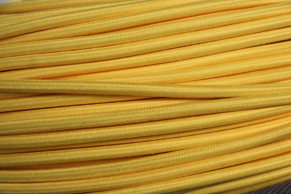 5 meter Yellow Color 2 core 0.75mm2 Textile Electrical Wire Color Braided Wire Fabric Covered Electrical Power Cord Wire Cable
5 meter Yellow Color 2 core 0.75mm2 Textile Electrical Wire Color Braided Wire Fabric Covered Electrical Power Cord Wire Cable