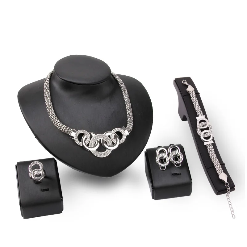 Bridal Jewelry Sets African Beads Statement Necklace Women Earrings Bracelet Ring Wedding Party Vintage Accessories
Bridal Jewelry Sets African Beads Statement Necklace Women Earrings Bracelet Ring Wedding Party Vintage Accessories