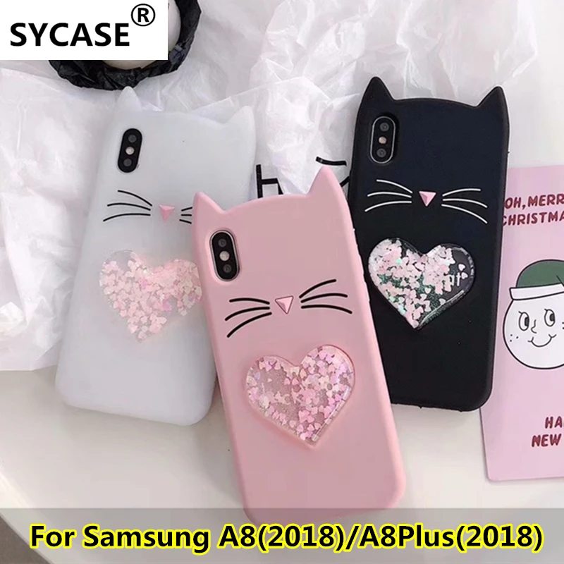 SYCASE Animal Beard Glitter Cat Ear Phone Case For Samsung Galaxy A8 A8Plus 2018 Soft Silicone Case Liquid heart quicksand case
SYCASE Animal Beard Glitter Cat Ear Phone Case For Samsung Galaxy A8 A8Plus 2018 Soft Silicone Case Liquid heart quicksand case