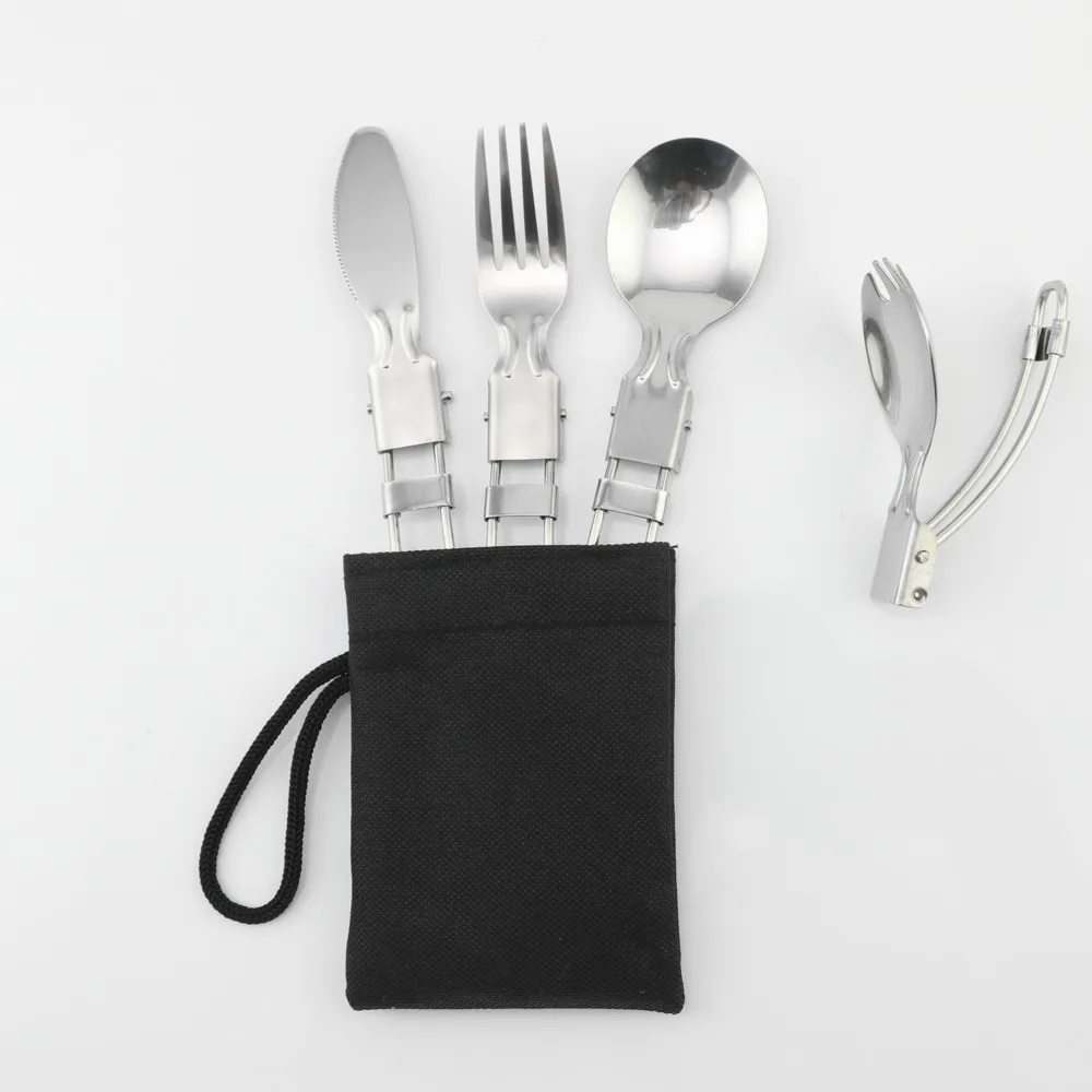 Stainless Steel Folding Fork Knife Set - Perfect for Camping Picnic Travel Hiking Outdoor (set of 3)
Stainless Steel Folding Fork Knife Set - Perfect for Camping Picnic Travel Hiking Outdoor (set of 3)