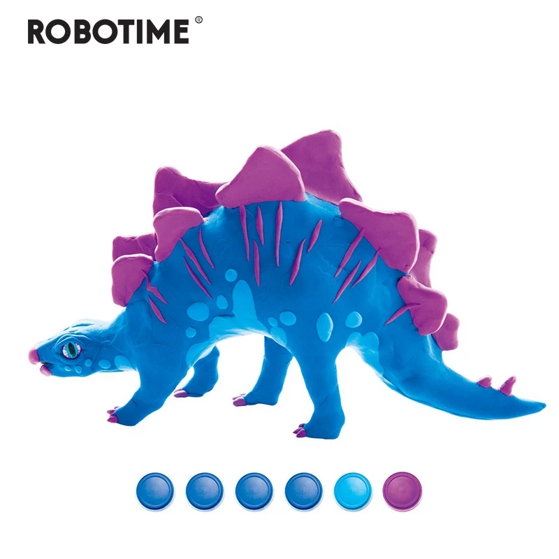 Robotime Creative DIY Polymer Stegosaurus Clay Slime Fluffy Light Soft Plasticine Toy Modelling Clay Playdough Slimes Toys FY03
Robotime Creative DIY Polymer Stegosaurus Clay Slime Fluffy Light Soft Plasticine Toy Modelling Clay Playdough Slimes Toys FY03