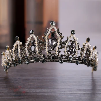 Fashion Black Crystal Bridal Crown Wedding Hair Accessories Princess Tiara Crown For Women Bridal Hair Jewelry Ornament
Fashion Black Crystal Bridal Crown Wedding Hair Accessories Princess Tiara Crown For Women Bridal Hair Jewelry Ornament