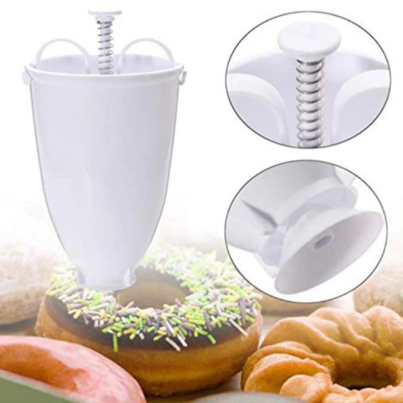 Plastic Donut Maker Dispenser Doughnut maker Artifact Fry Donut Mould Arabic Waffle Doughnut Cake Mould Kitchen Pastry Tool
Plastic Donut Maker Dispenser Doughnut maker Artifact Fry Donut Mould Arabic Waffle Doughnut Cake Mould Kitchen Pastry Tool