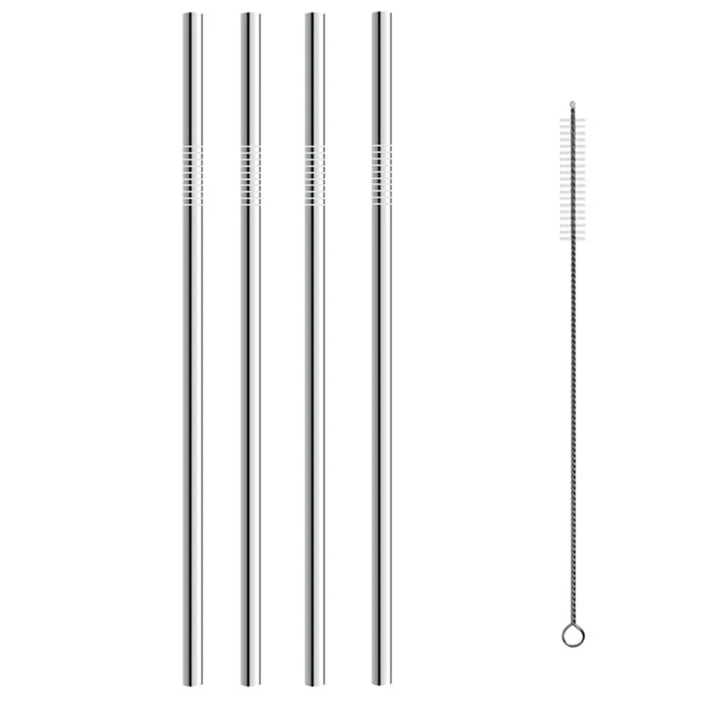 4pcs Reusable 304 Stainless Steel Straw Metal Smoothies Drinking Straight Straws Silicone Cover with Brush Bag Wholesale
4pcs Reusable 304 Stainless Steel Straw Metal Smoothies Drinking Straight Straws Silicone Cover with Brush Bag Wholesale