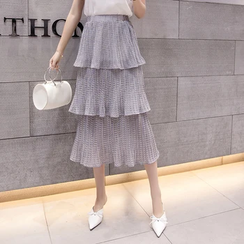 2018 Summer Cake Skirt Sweet Chiffon Bouffant Tulle Skirt Pastel Ball Gown Faldas Princess Saias Fairy Style Skirts Womens
2018 Summer Cake Skirt Sweet Chiffon Bouffant Tulle Skirt Pastel Ball Gown Faldas Princess Saias Fairy Style Skirts Womens