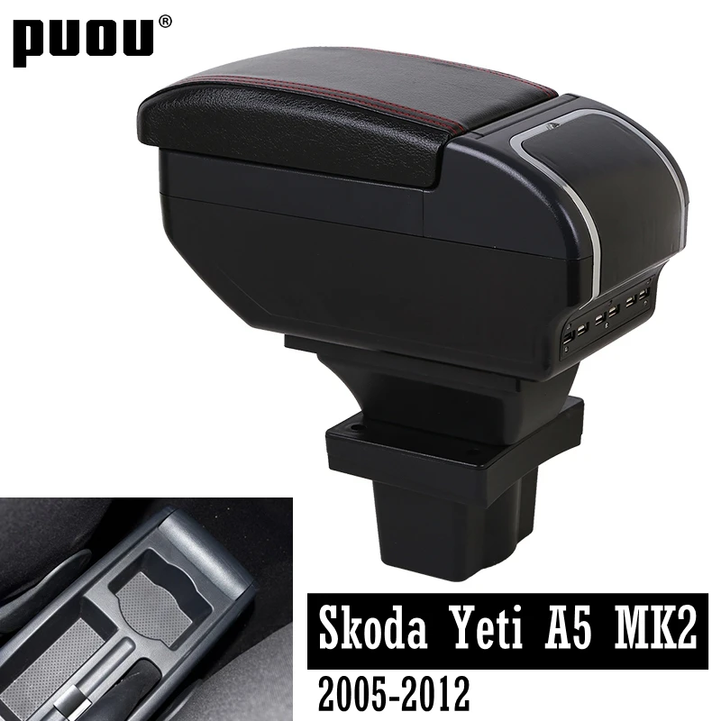 Dual layer+Large Space Armrest box For Skoda Yeti Octavia A5 MK2 2005-2012 Central Store Content box with ashtray USB Charging C
Dual layer+Large Space Armrest box For Skoda Yeti Octavia A5 MK2 2005-2012 Central Store Content box with ashtray USB Charging C
