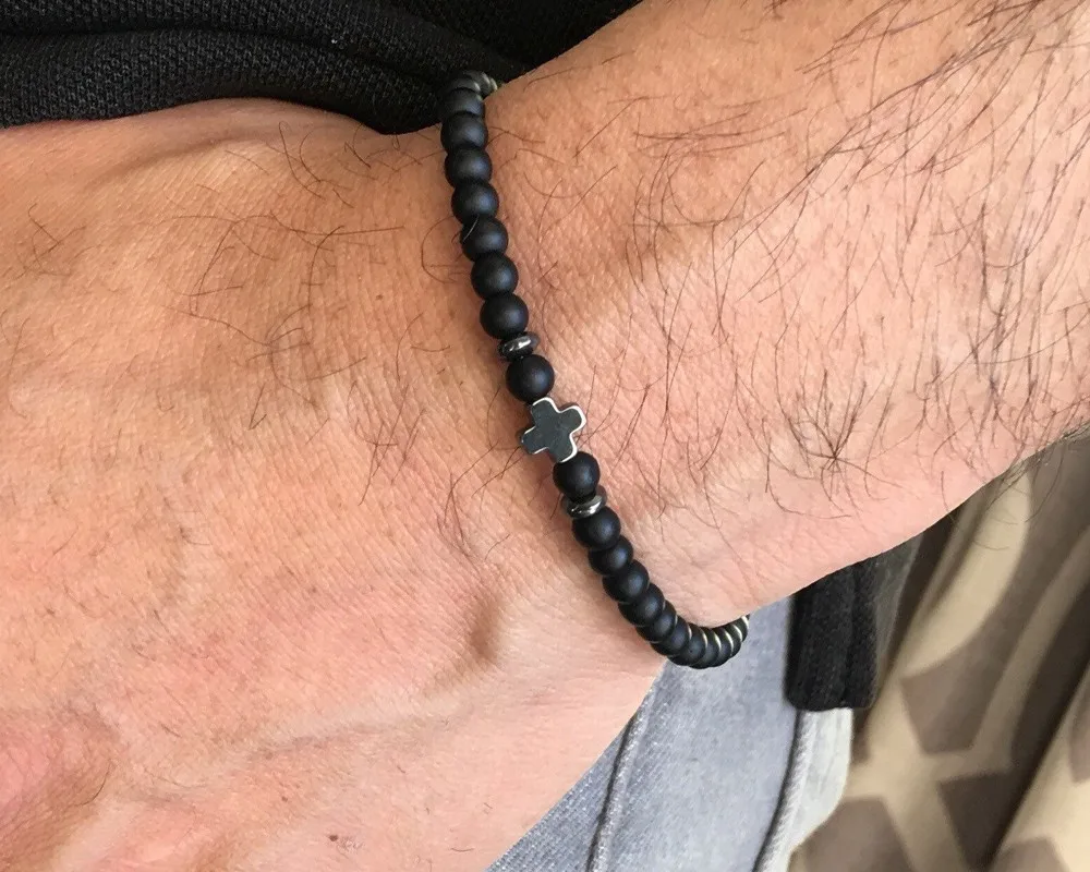 2019 Hot Fashion Cross Charm Bracelet For Men New Matte Handmade Beaded Bracelet Jewelry Gift
2019 Hot Fashion Cross Charm Bracelet For Men New Matte Handmade Beaded Bracelet Jewelry Gift