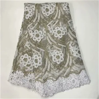 Dazzling gold African Cord Lace Fabrics High Quality tulle lace fabric white nigerian for wedding lace stones lace with beads
Dazzling gold African Cord Lace Fabrics High Quality tulle lace fabric white nigerian for wedding lace stones lace with beads