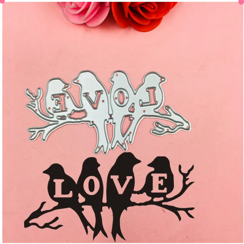 Love Bird Metal Cut Dies Stencils for DIY Scrapbooking Stamp/photo album Decorative Embossing DIY Paper Cards
Love Bird Metal Cut Dies Stencils for DIY Scrapbooking Stamp/photo album Decorative Embossing DIY Paper Cards