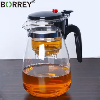 BORREY Heat Resistant Glass Teapot With Infuser Filter Chinese Kung Fu Puer Oolong Tea Teapot 500Ml Kamjove Tea Pot Water Kettle
BORREY Heat Resistant Glass Teapot With Infuser Filter Chinese Kung Fu Puer Oolong Tea Teapot 500Ml Kamjove Tea Pot Water Kettle