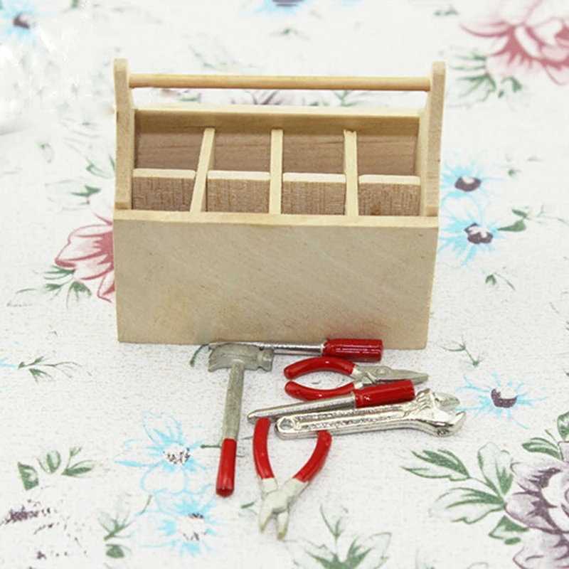 1/12 Scale Miniature Dollhouse Wooden Toolkit Toolbox Furniture Toy Set Life Scenes Dolls Accessories Decor Model Toys
1/12 Scale Miniature Dollhouse Wooden Toolkit Toolbox Furniture Toy Set Life Scenes Dolls Accessories Decor Model Toys