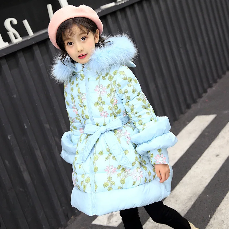 New Winter Coats for Girls Clothes Thick Warm Jackets for Girls Fashion Flower Coat Long Style Belt Party Princess Outerwear
New Winter Coats for Girls Clothes Thick Warm Jackets for Girls Fashion Flower Coat Long Style Belt Party Princess Outerwear