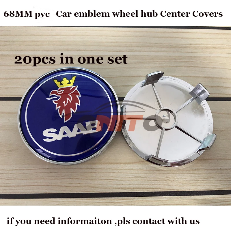 20pcs/lot 68mm Car logo Badge Emblem Wheel hub Caps for Saab 9-3 9-5 93 95 BJ SCS covers Label 65mm Car stickers
20pcs/lot 68mm Car logo Badge Emblem Wheel hub Caps for Saab 9-3 9-5 93 95 BJ SCS covers Label 65mm Car stickers