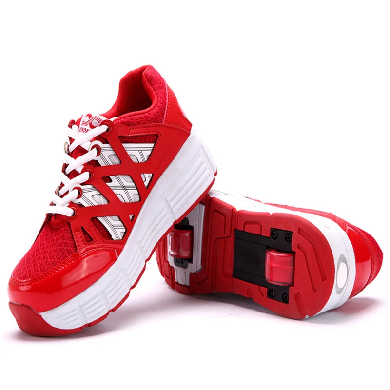 New kids shoes boys Sneakers Double Roller Roller Skating kids Sneakers Single heelies Wheel Shoes Anti-Slippery tenis infantil
New kids shoes boys Sneakers Double Roller Roller Skating kids Sneakers Single heelies Wheel Shoes Anti-Slippery tenis infantil