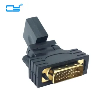 Top quality 360 degree rotation DVI-D Dual link Male 24+1 pin to HDMI Female HDMI to DVI Gold plated Connector Adapter
Top quality 360 degree rotation DVI-D Dual link Male 24+1 pin to HDMI Female HDMI to DVI Gold plated Connector Adapter