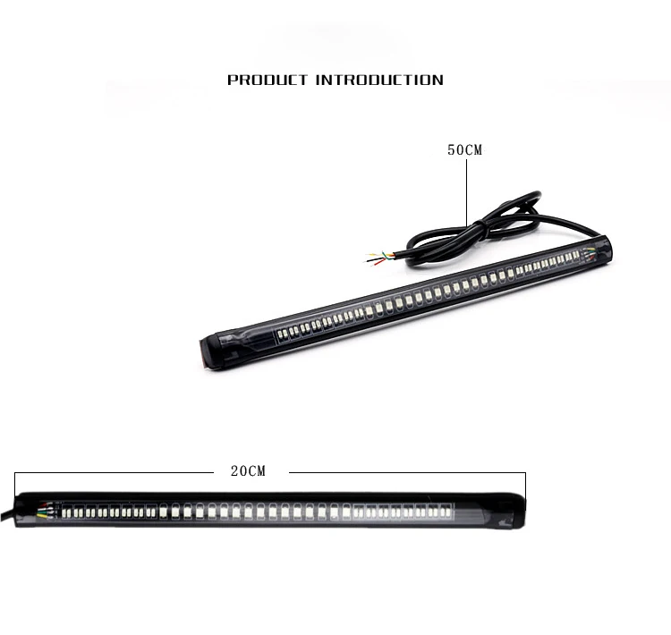 48 LEDS Universal Flexible LED Motorcycle Flashing Brake Lights Turning Signal Tail Stop Light License AAAAA
48 LEDS Universal Flexible LED Motorcycle Flashing Brake Lights Turning Signal Tail Stop Light License AAAAA