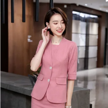 Fashion Pink Uniform Designs Blazers and Jackets Ladies Office Business Women Outwear Female Tops Clothes High Quality Fabric
Fashion Pink Uniform Designs Blazers and Jackets Ladies Office Business Women Outwear Female Tops Clothes High Quality Fabric