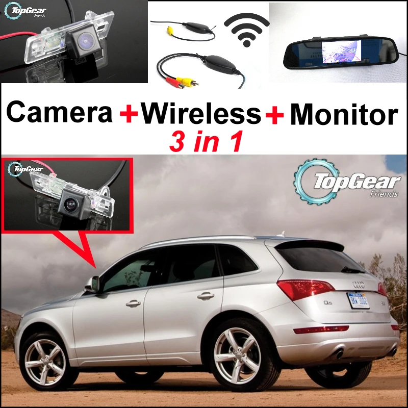 3in1 Special WiFi Camera + Wireless Receiver + Mirror Screen Easy DIY Bakc Up Parking Rear View System For Audi Q5 2008~2014
3in1 Special WiFi Camera + Wireless Receiver + Mirror Screen Easy DIY Bakc Up Parking Rear View System For Audi Q5 2008~2014