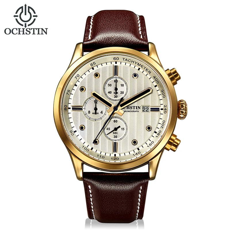 OCHSTIN Chronograph Casual Watch Men Luxury Brand Quartz Military Sport Watch Genuine Leather Men's Wristwatch Relogio Masculino
OCHSTIN Chronograph Casual Watch Men Luxury Brand Quartz Military Sport Watch Genuine Leather Men's Wristwatch Relogio Masculino