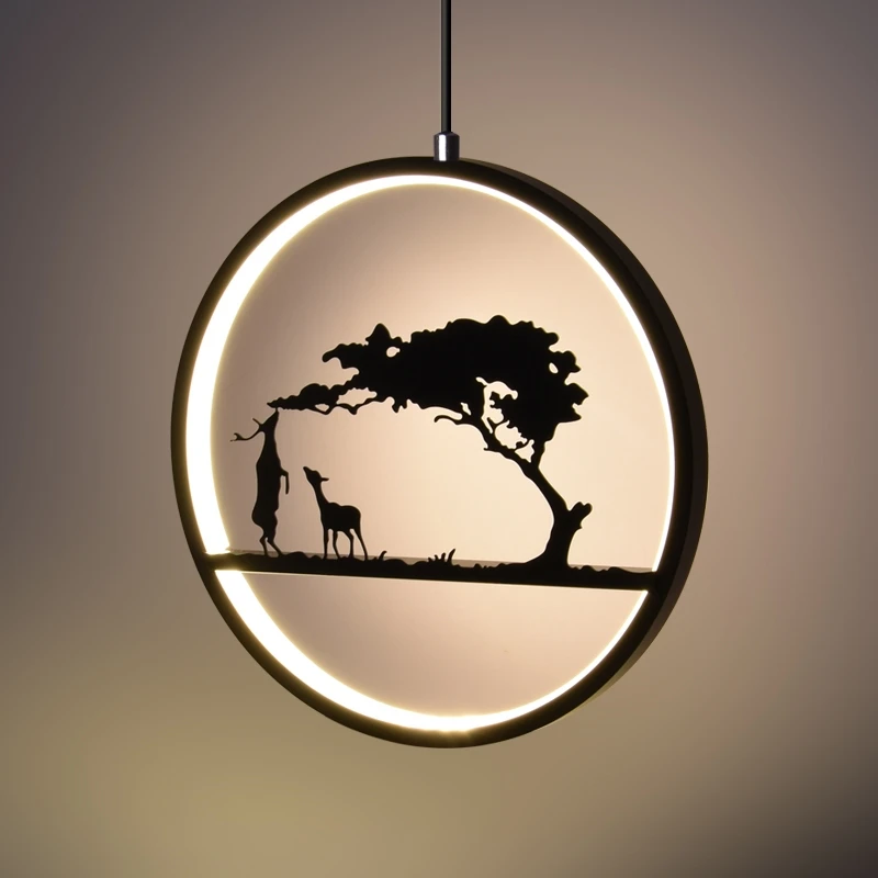 contemporary led cord pendant lamp Nordic hanging kitchen lamp loft suspension ring pendant light dining room bedroom 19 watts01